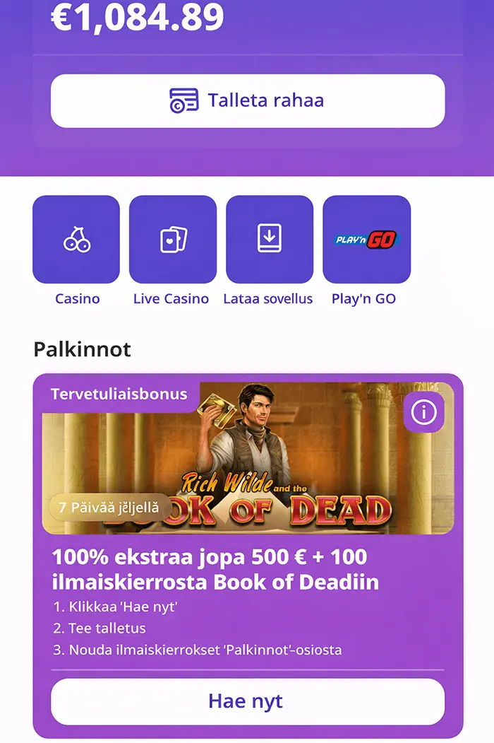 Casinodays — Eksklusiiviset bonukset ja kampanjat